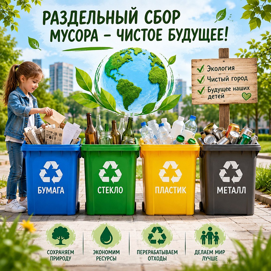 АО «ЕСОО» призывает к раздельному сбору отходов!
